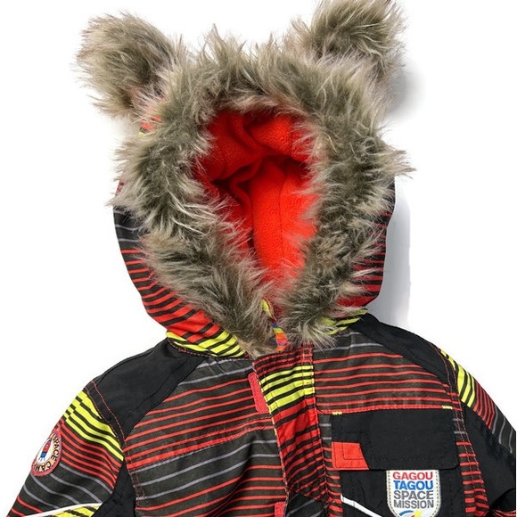 EUC 6 Months Snowsuit Gagou Tagou with Attached Mitts and Booties - Picture 1 of 10